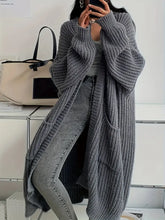 Noa - Langer gestrickter Winter-Cardigan
