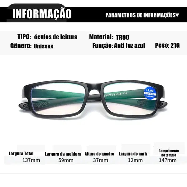 Óculos Inteligente Ahora Anti Azul - COMPRE 01 LEVE 02