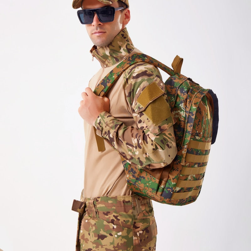 Mochila Tática Militar Camuflada