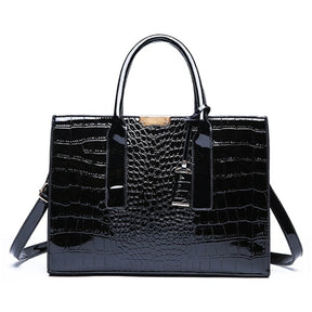 Bolsa de Couro Feminina Crocodile