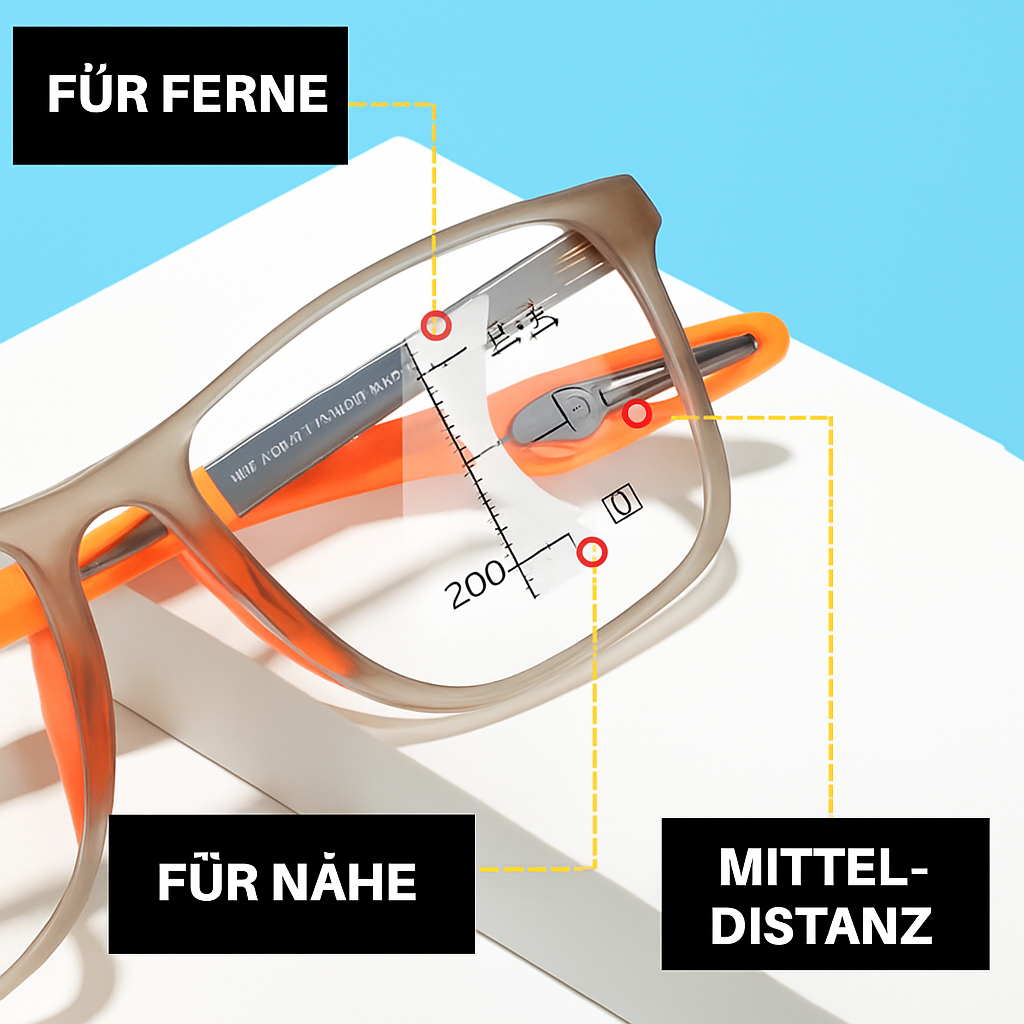 GEWINNSPIEL-KAUF!! Ultra Focus Lesebrille mit verstellbarer Stärke | Flexibler Unisex-Rahmen